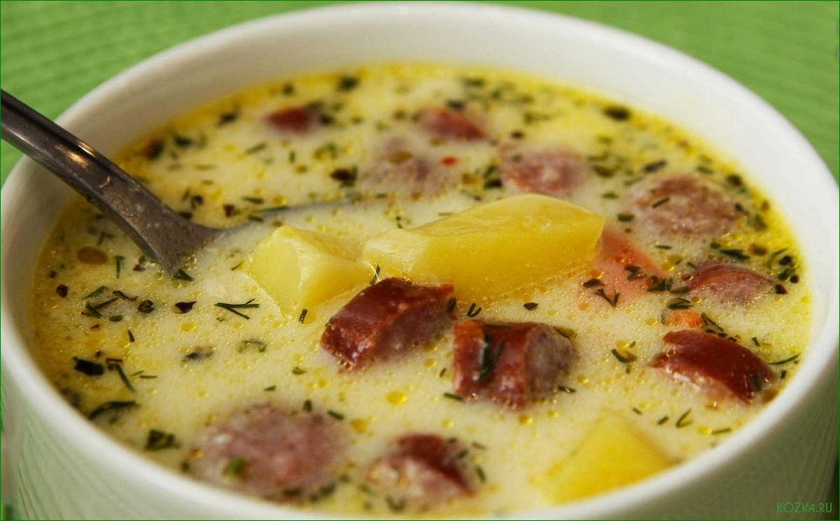 Рыбный суп с колбасой