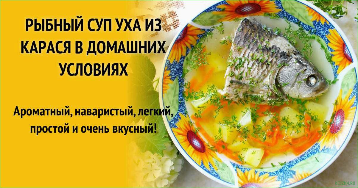 Рецепт рыбного супа из карасей