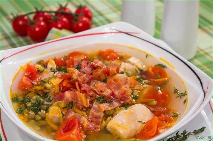 Вкусный рецепт рыбного супа с ароматным беконом