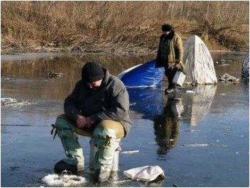 Прикормка по первому льду