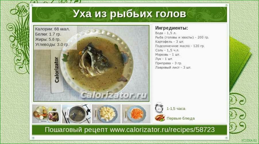 Рыбный суп калораж