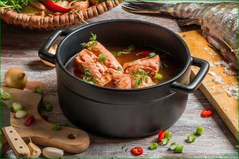 (рыбный, щукой) Рыбный суп с щукой