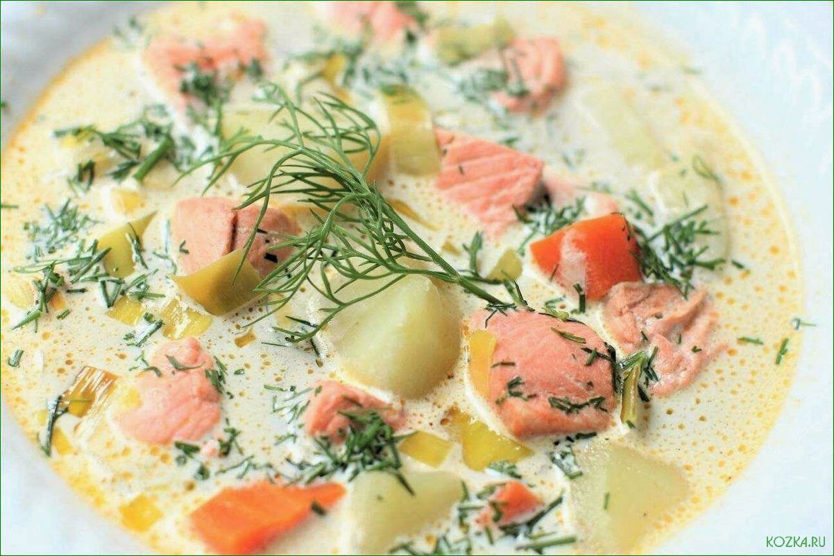 Рецепт рыбной ухи с сыром
