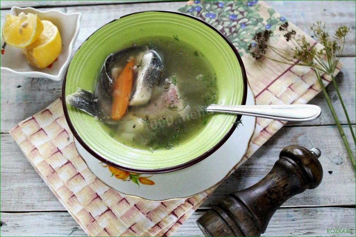 (рыбная, осетра) Рыбная уха из осетра
