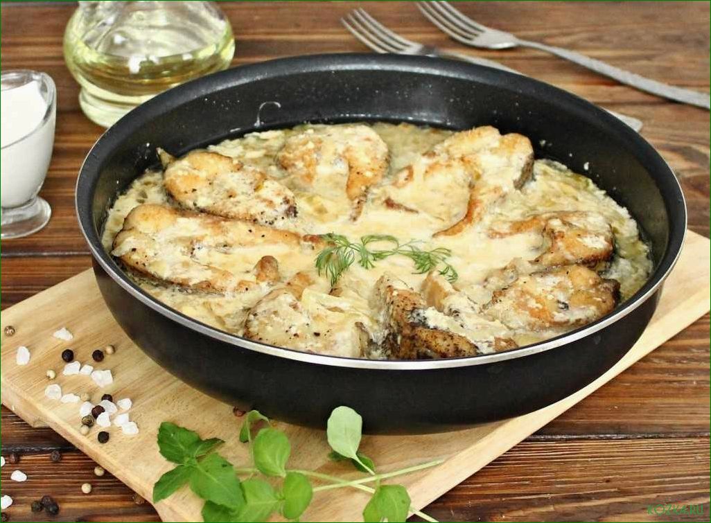 Рыбные блюда с сметаной