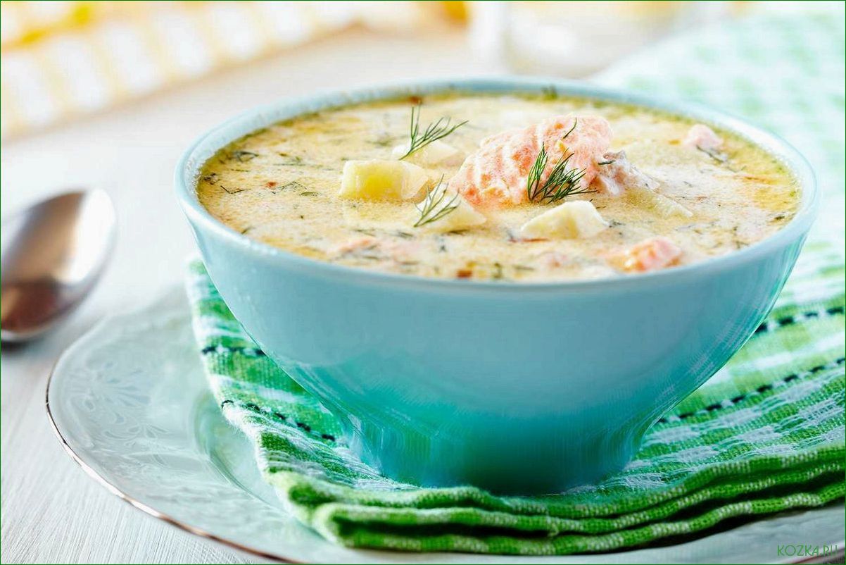 Нежный и ароматный рыбный суп с нежными кусочками куриного мяса