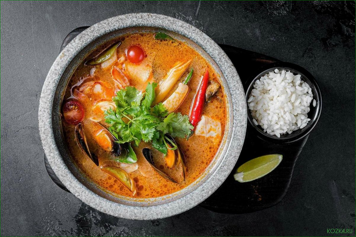 Приготовление вкусного и ароматного рыбного супа том ям