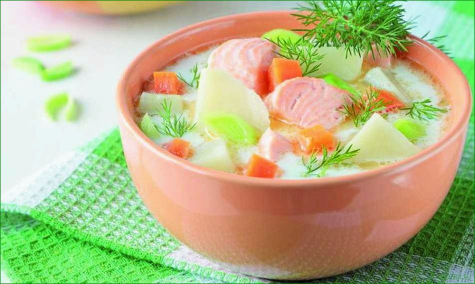Рыбный суп из сливок