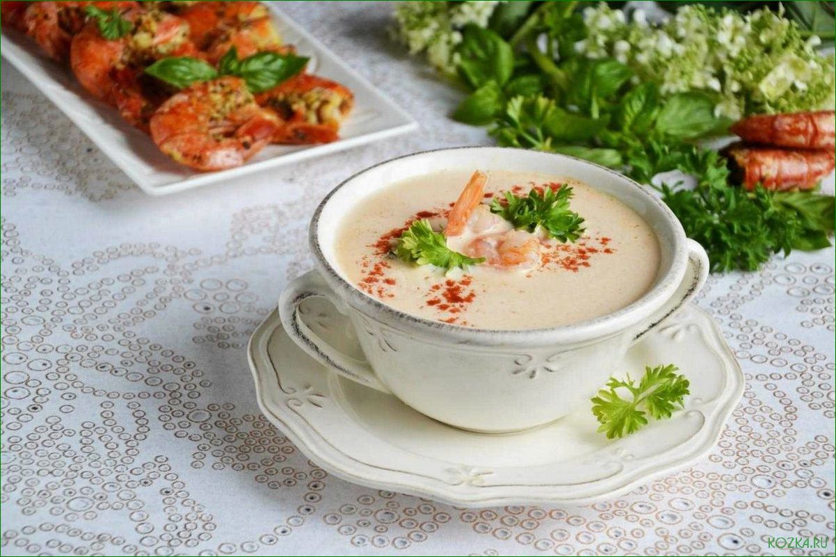 Рецепт рыбного супа с креветками