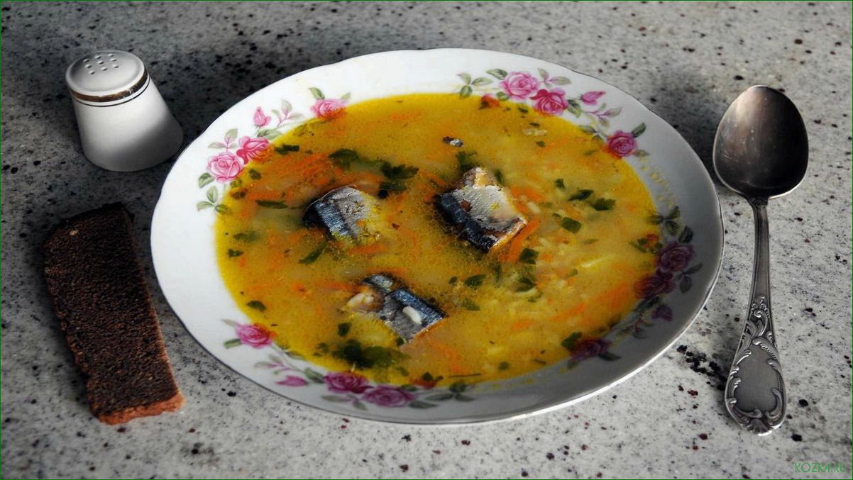(рыбный, тушенки) Рыбный суп из тушенки