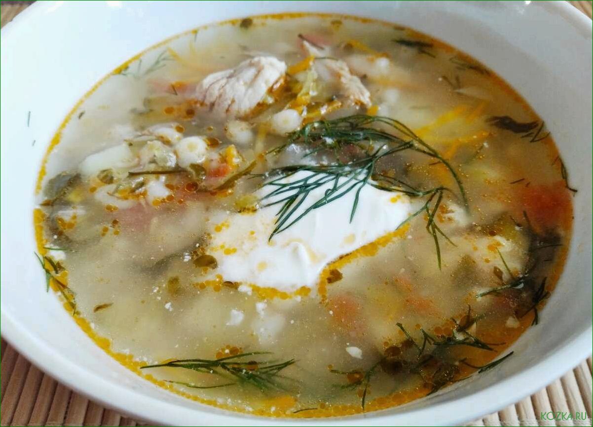 Рыбный суп с перловкой