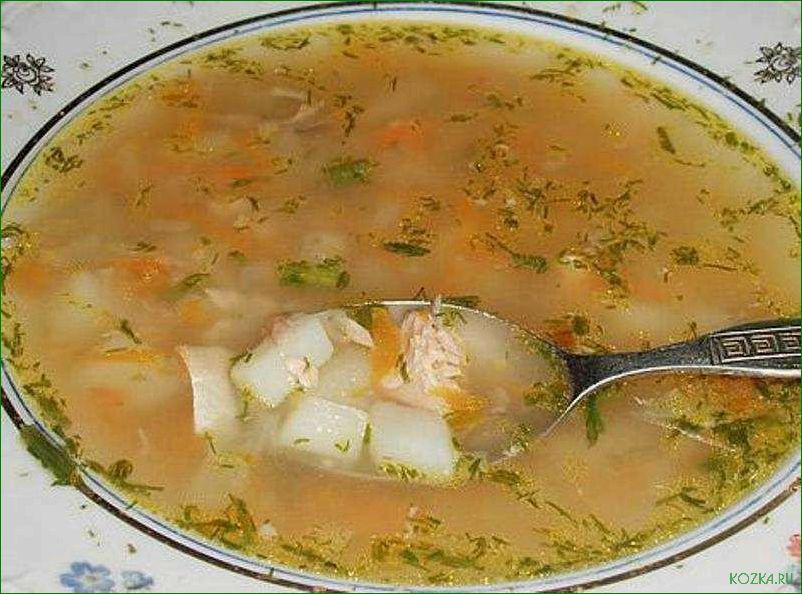 Рыбный суп с перловкой