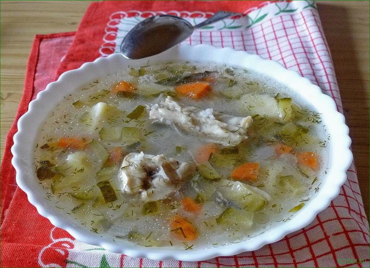 Рыбный суп с перловкой