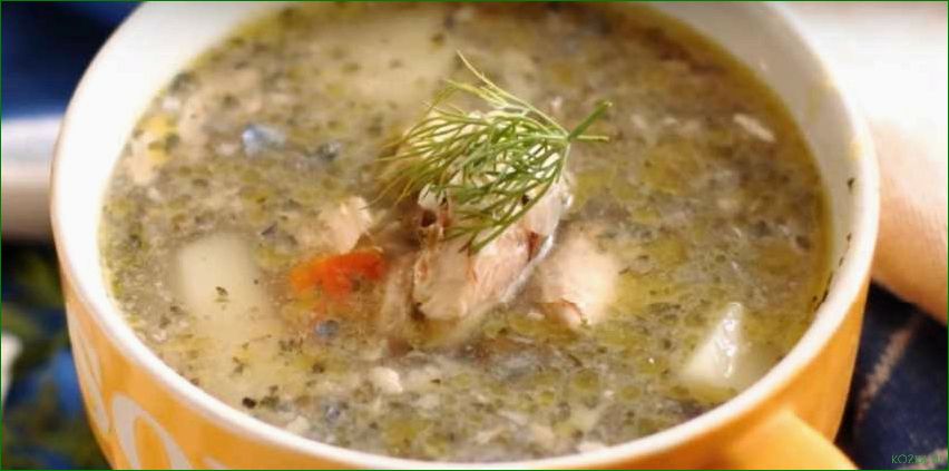 Рыбный суп с перловкой
