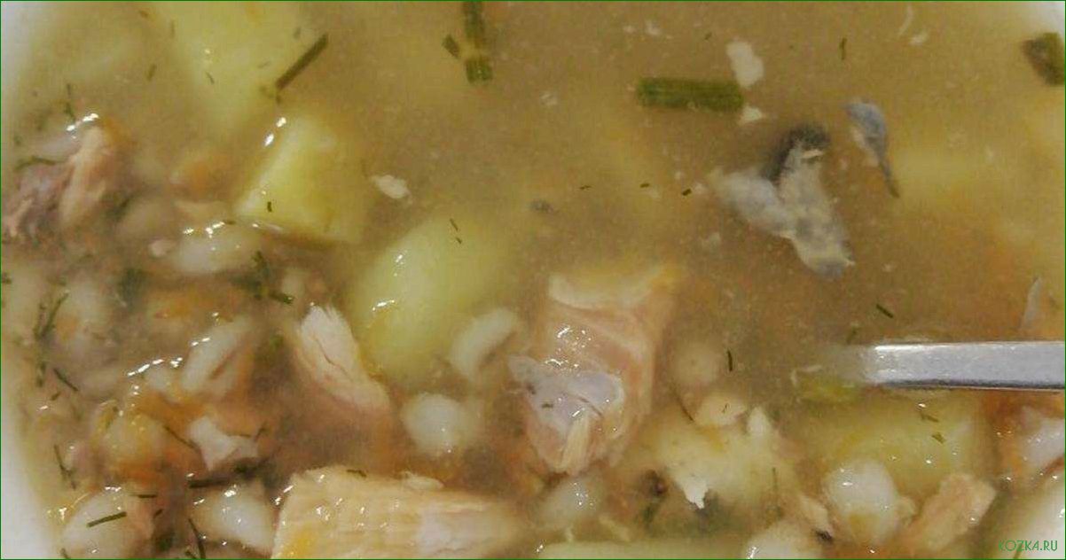 Рыбный суп с перловкой