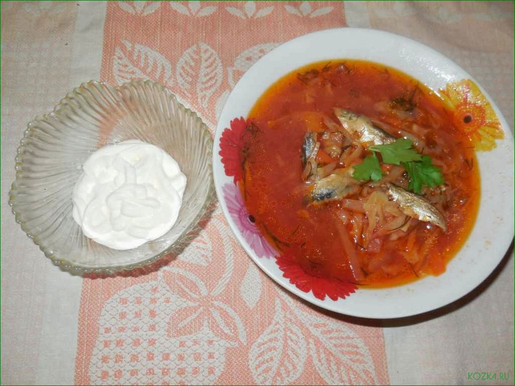 (рыбный, килькой) Рыбный суп с килькой