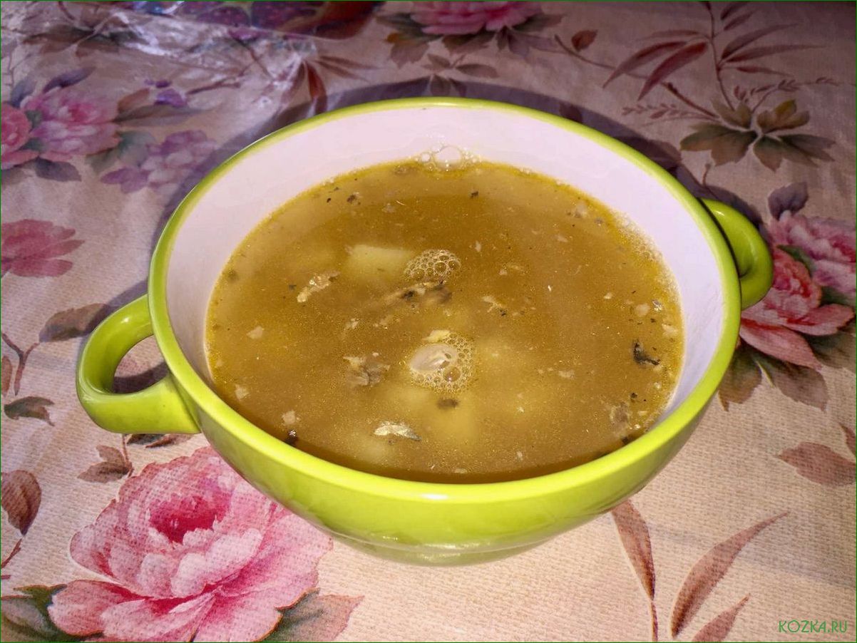 (рыбный, фасолью) Суп рыбный фасолью