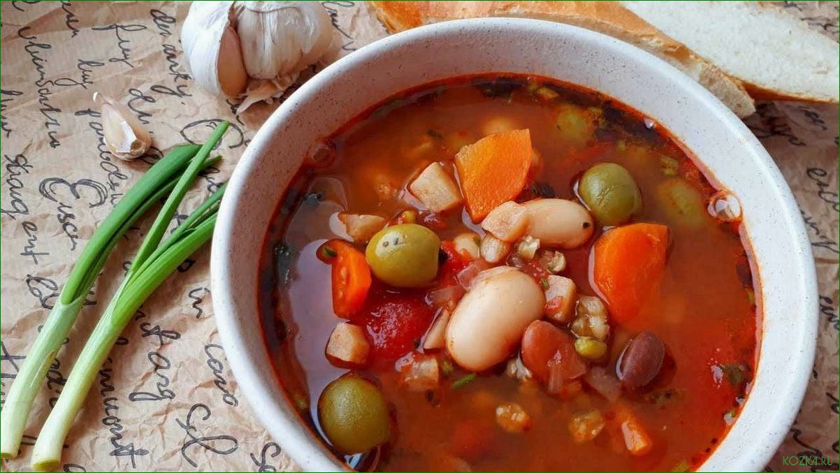 Рецепт приготовления вкусного и питательного фасолевого рыбного супа