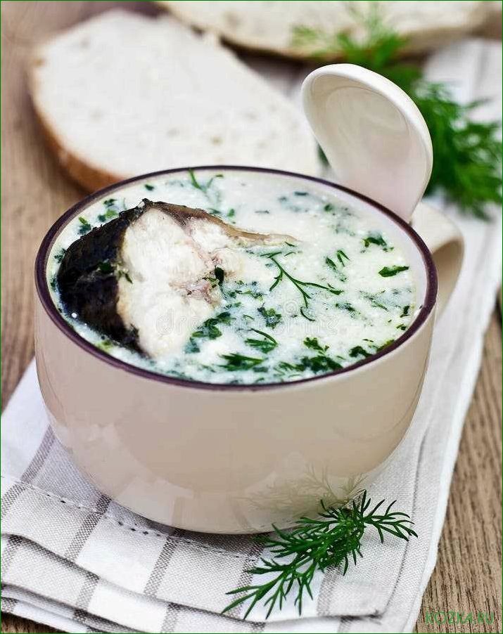 (рыбный, укропом) Рыбный суп с укропом